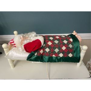 1992 Vintage Telco Sleeping Santa: Charming, Working, Lightly Stained